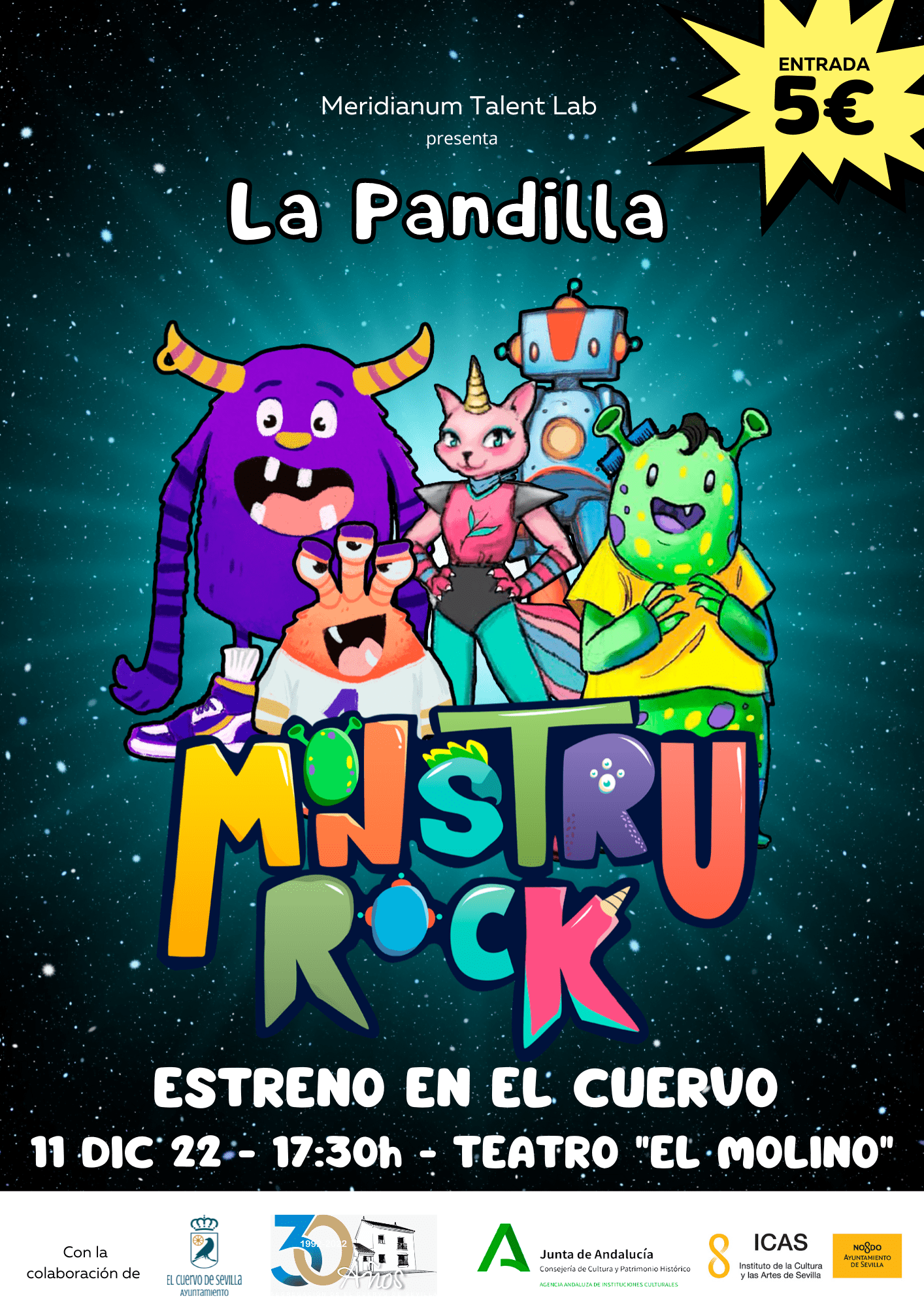 Lee más sobre el artículo La Pandilla Monstrurock en El Cuervo (Sevilla)