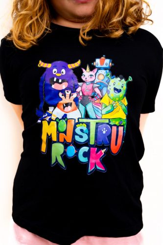 Camiseta infantil niña monstrurock
